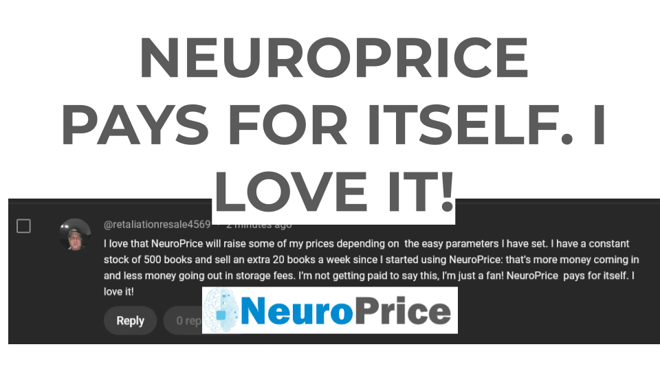User saying NeuroPrice pays for itself