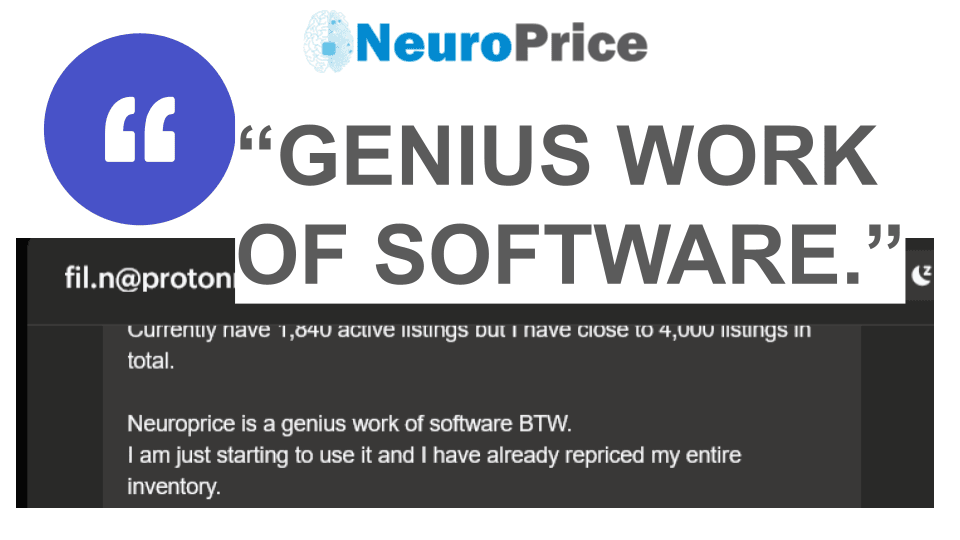 NeuroPrice member calling it genius