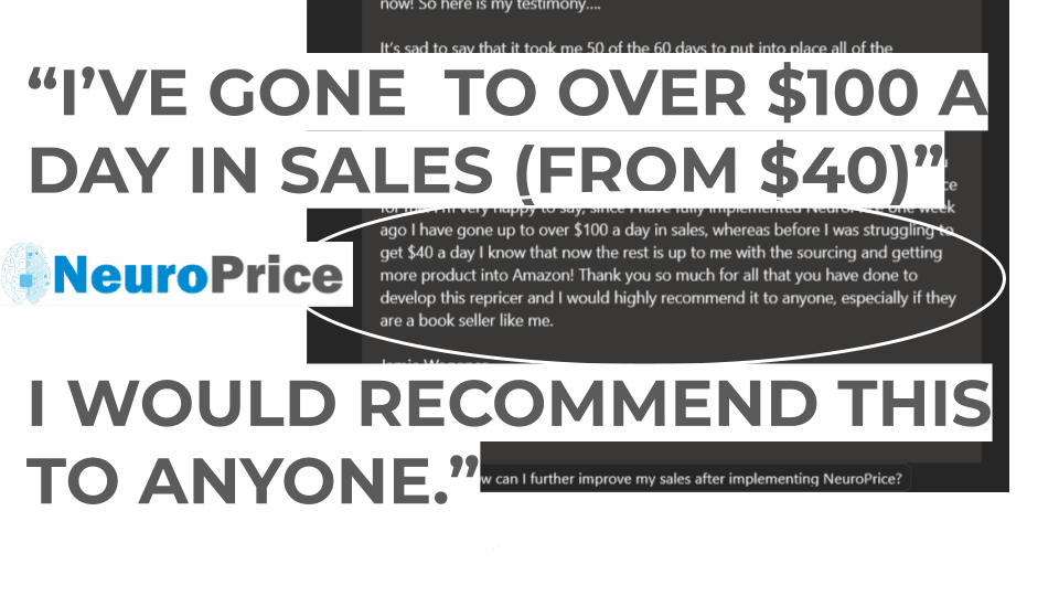 User who recommends NeuroPrice to other Amazon sellers