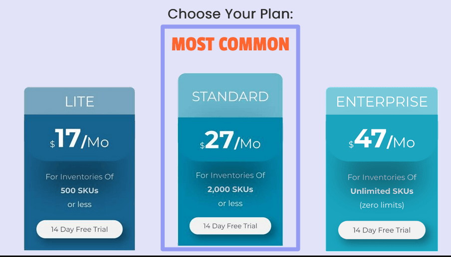 neuroprice pricing table