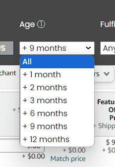 reprice by inventory age