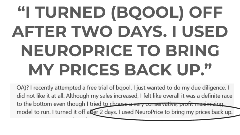 neuroprice member using NeuroPrice to raise their Amazon prices