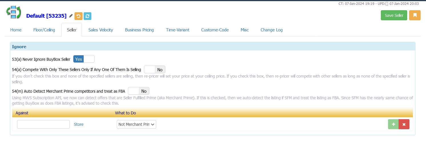 ChannelMax seller tab