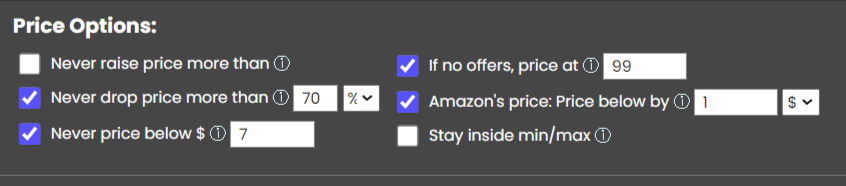 neuroprice settings #2